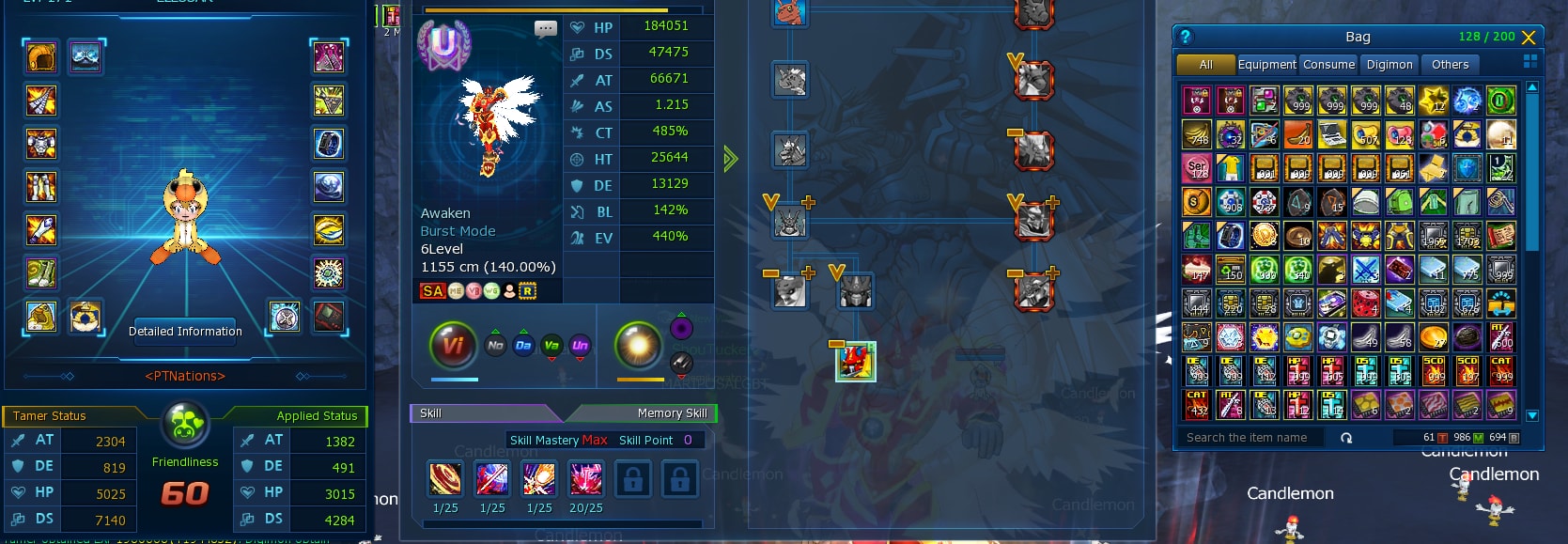 TAMER LVL 171 CMA LVL 171 DIAMOND D-UNIT GOOD SEALS 4 PIECES LIGHT SET +10 LVL 170 EXAX/OX 2 HEAVEN WINGS +15 HT/EXP MANY VICES