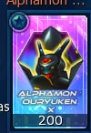50 selos alphamon ouryuken