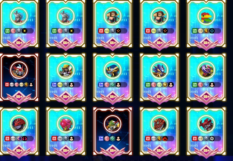 Conta Mid game com varios SSS+ e acessorios